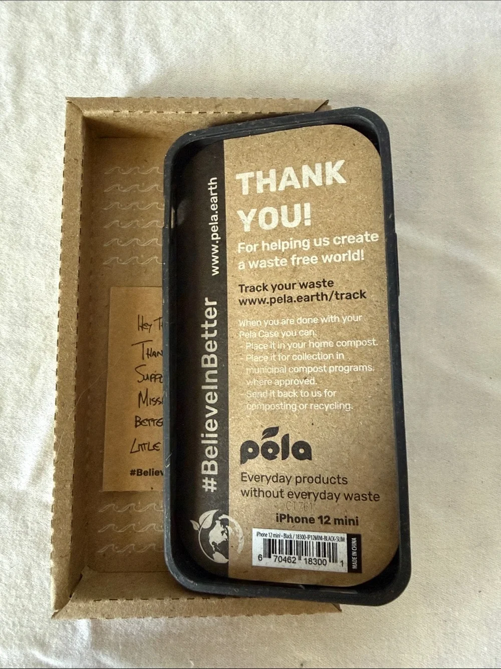 Pela iPhone 12 mini Case - Black